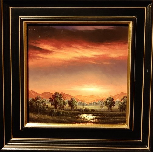 Late In The Day 8x8 $750 at Hunter Wolff Gallery